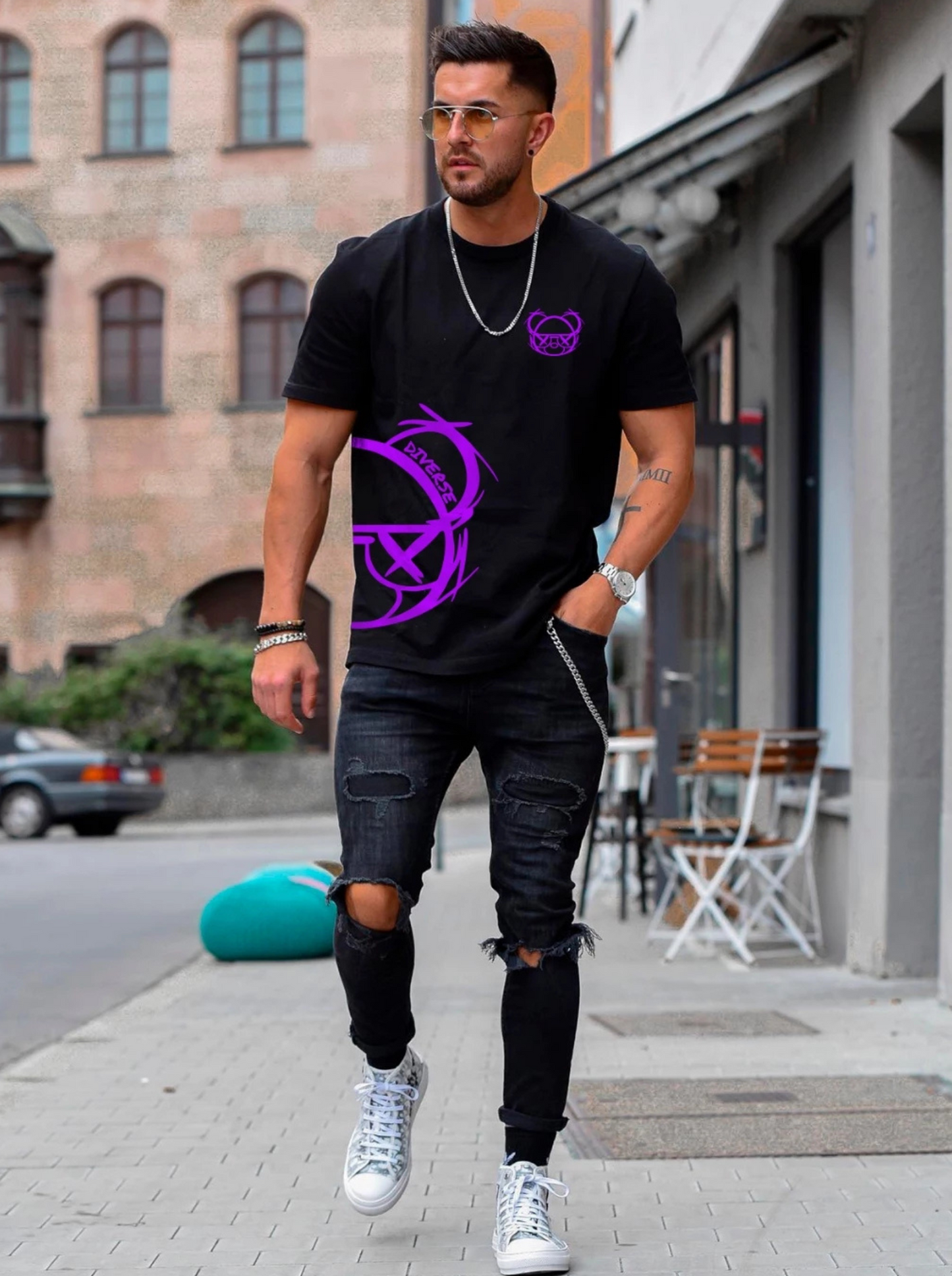 Camiseta Urso Diverse Street Wear Camisa Malha Premium Swag