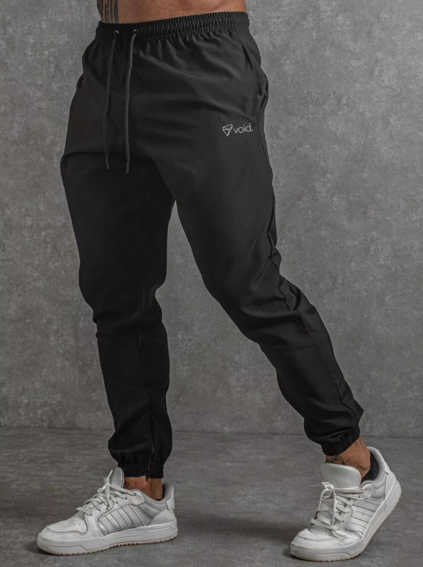 Calça Jogger Tactel com Elastano para Treino Esportiva Masculina Ziper No Punho