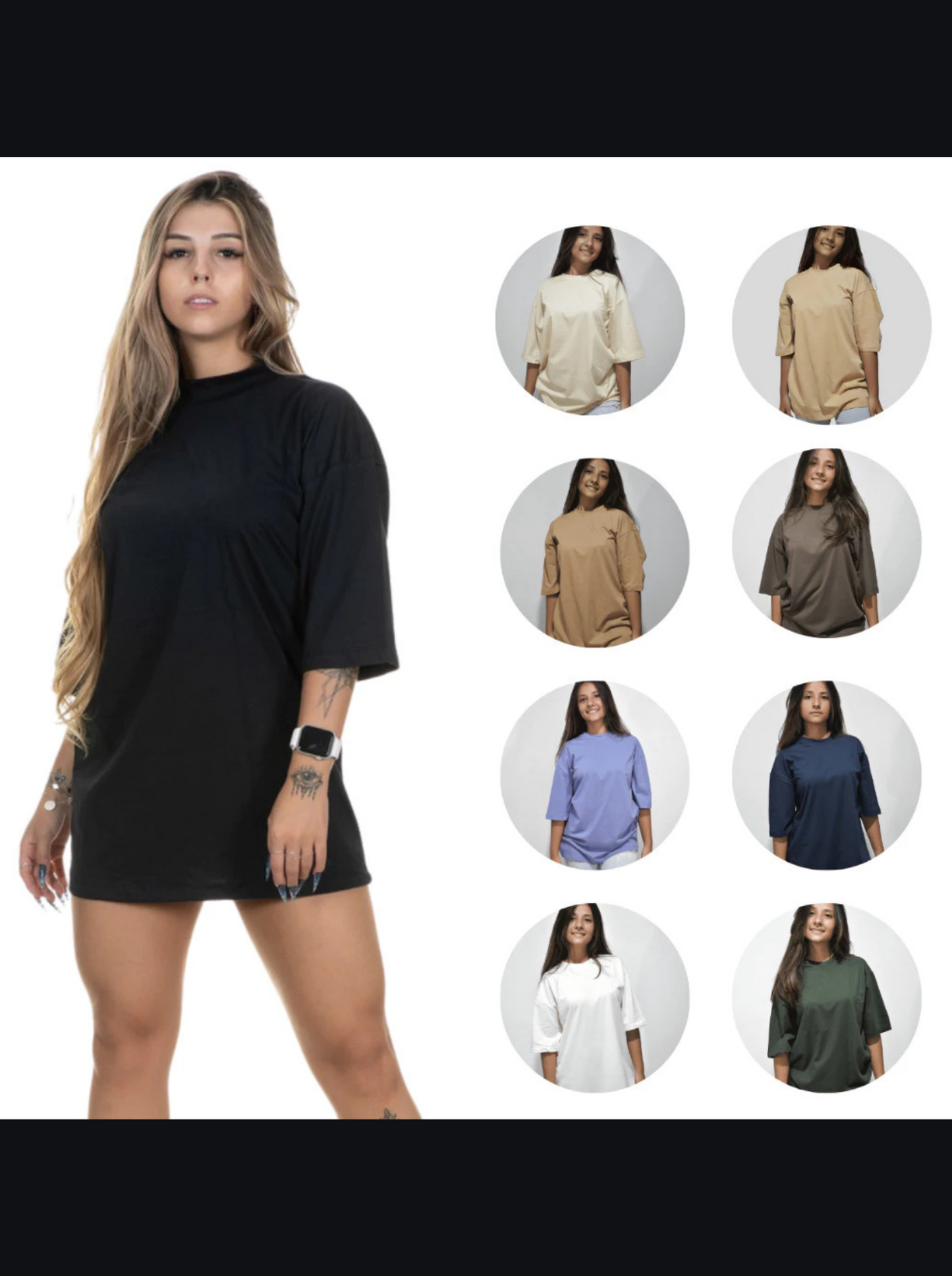 CAMISETA OVERSIZED FEMININA SOFT 100% ALGODÃO