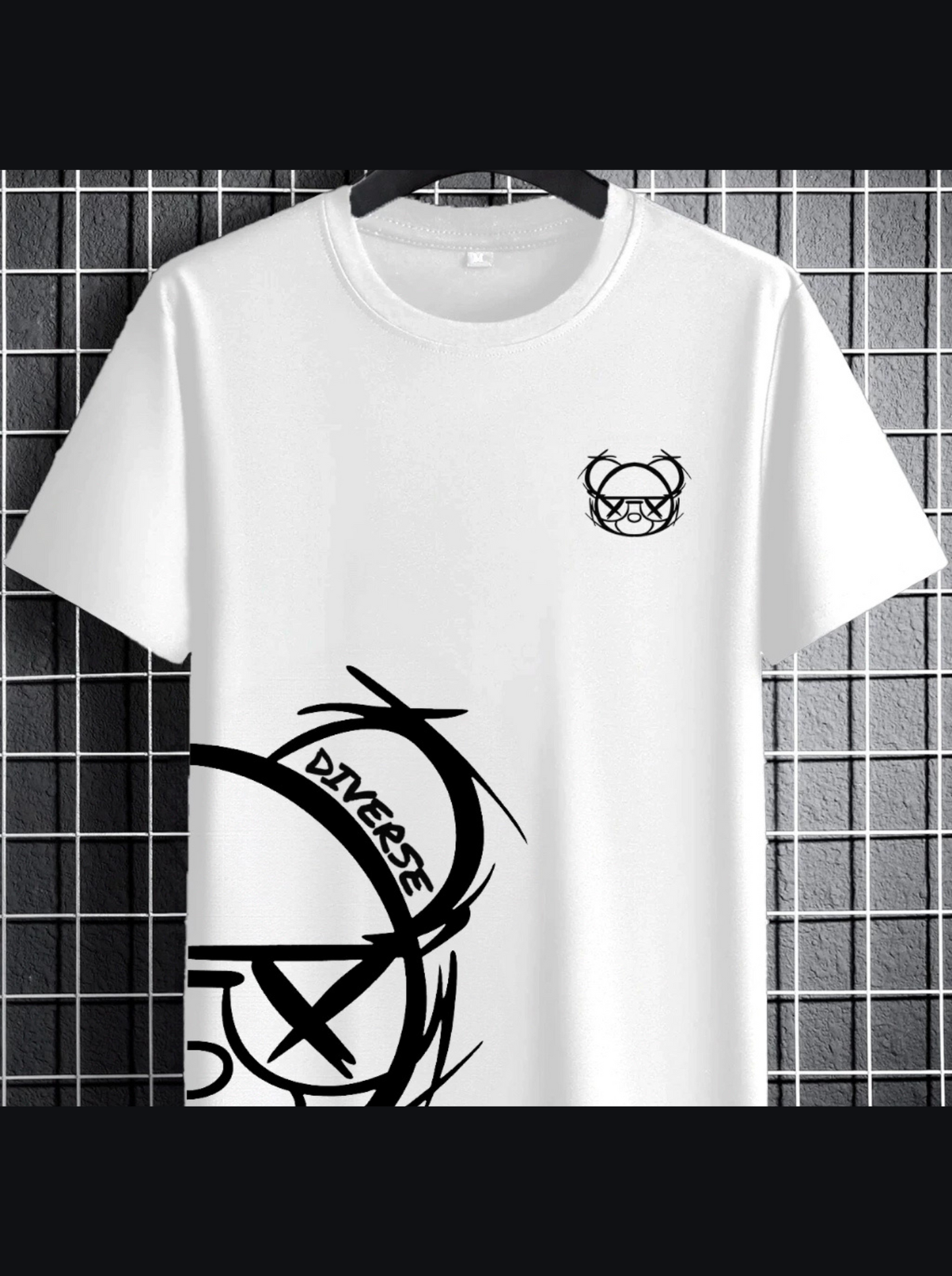 Camiseta Urso Diverse Street Wear Camisa Malha Premium Swag