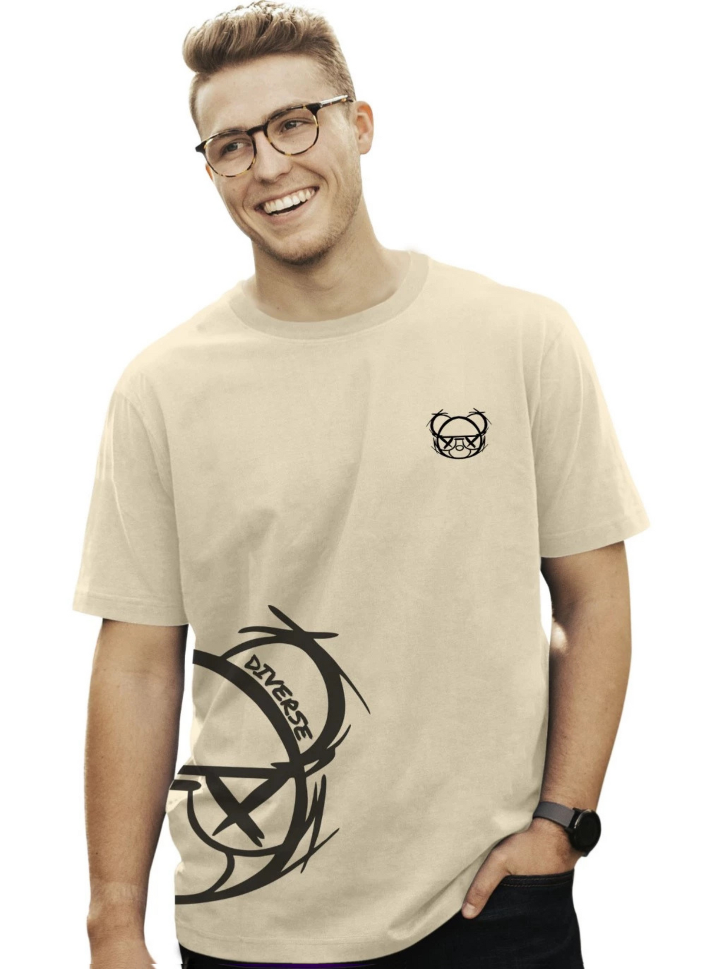 Camiseta Urso Diverse Street Wear Camisa Malha Premium Swag
