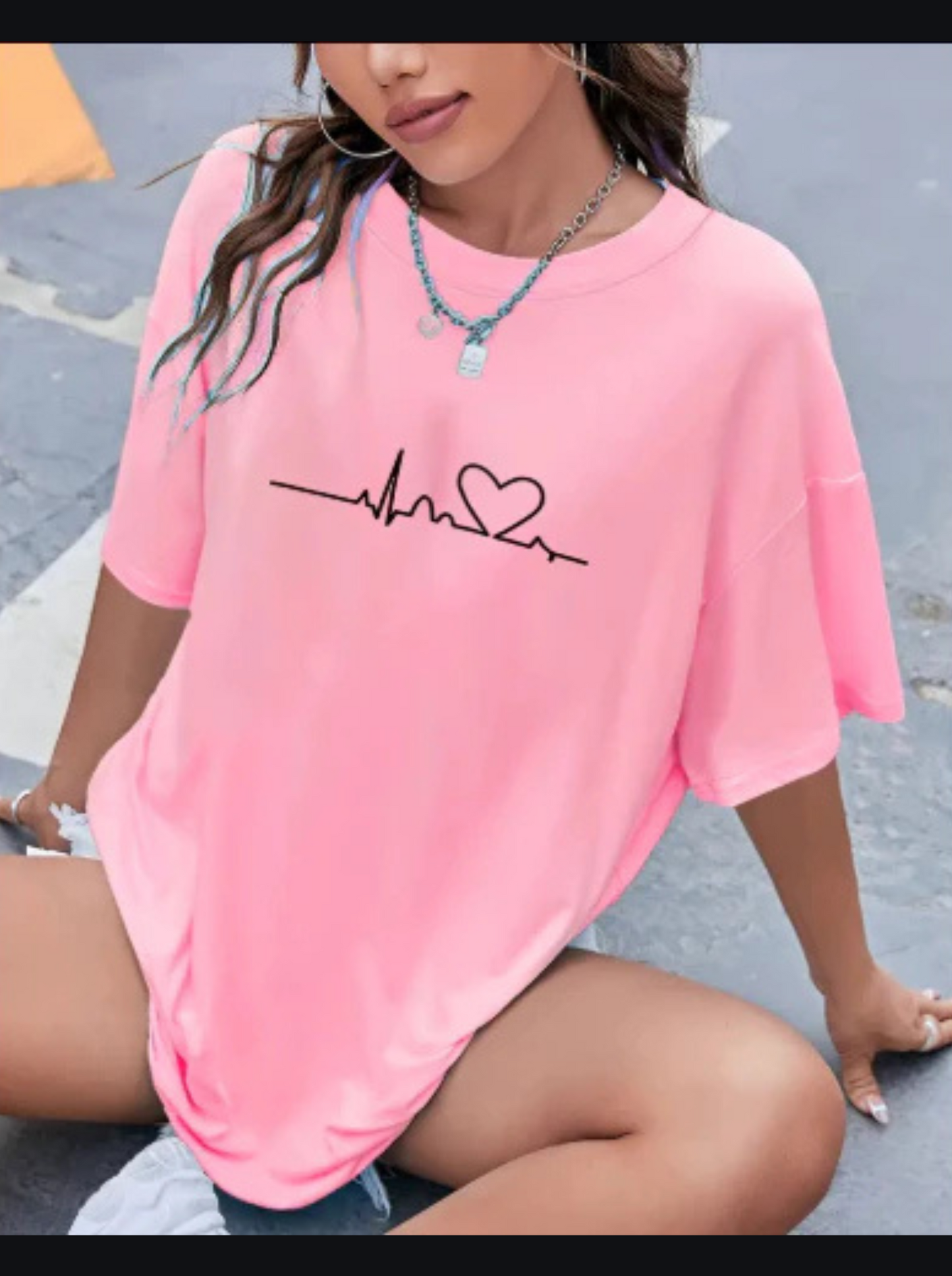 Camisa Camiseta Feminina Oversized Algodão Lançamento
