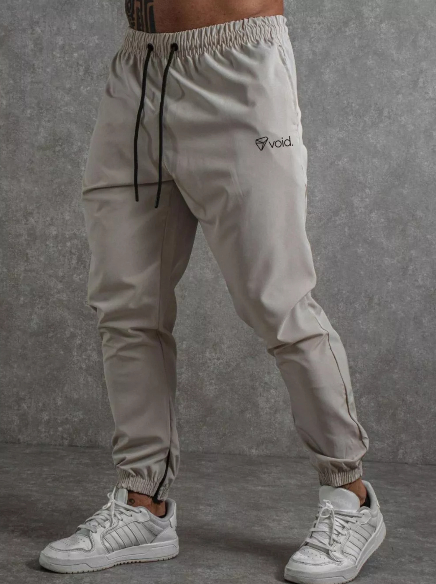 Calça Jogger Tactel com Elastano para Treino Esportiva Masculina Ziper No Punho