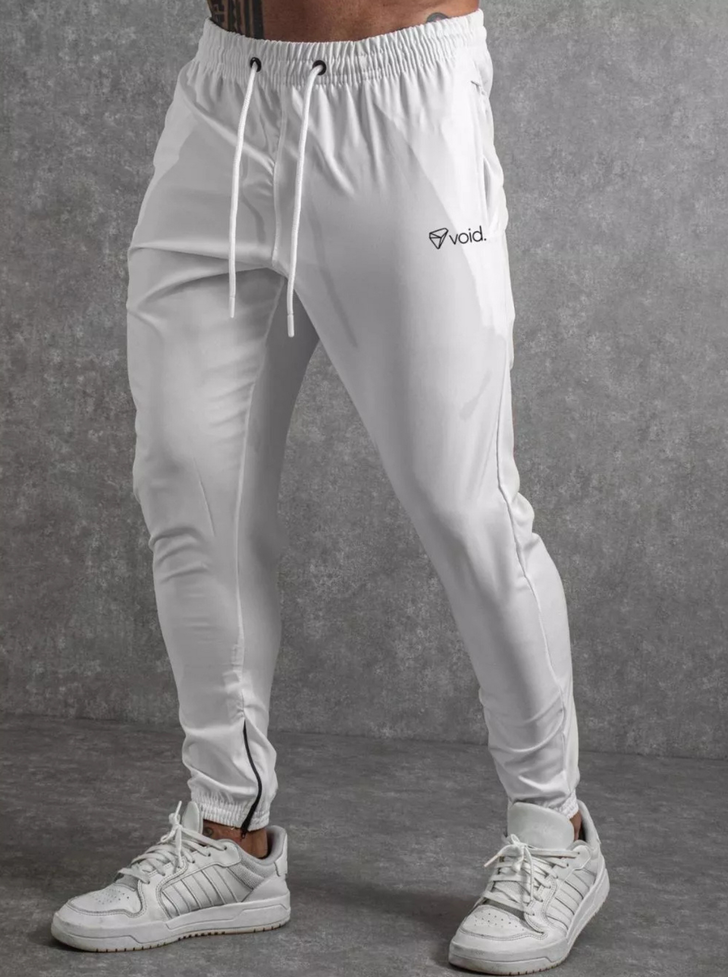 Calça Jogger Tactel com Elastano para Treino Esportiva Masculina Ziper No Punho