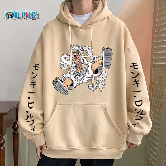 Moletom One Piece Gear 5 – Monkey D. Luffy Nika Unissex com Capuz