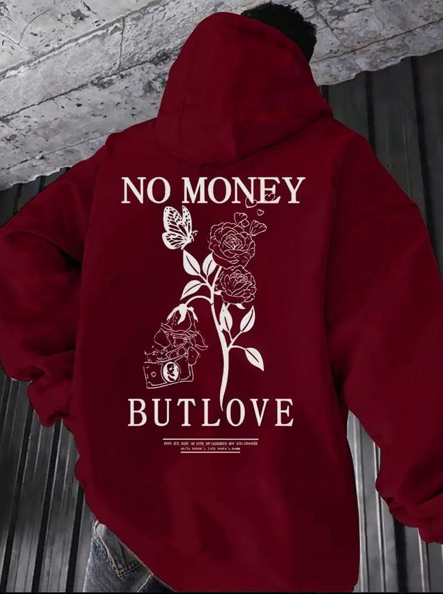 Moletom Canguru No Money But Love – Unissex com Capuz e Bolso Flanelado