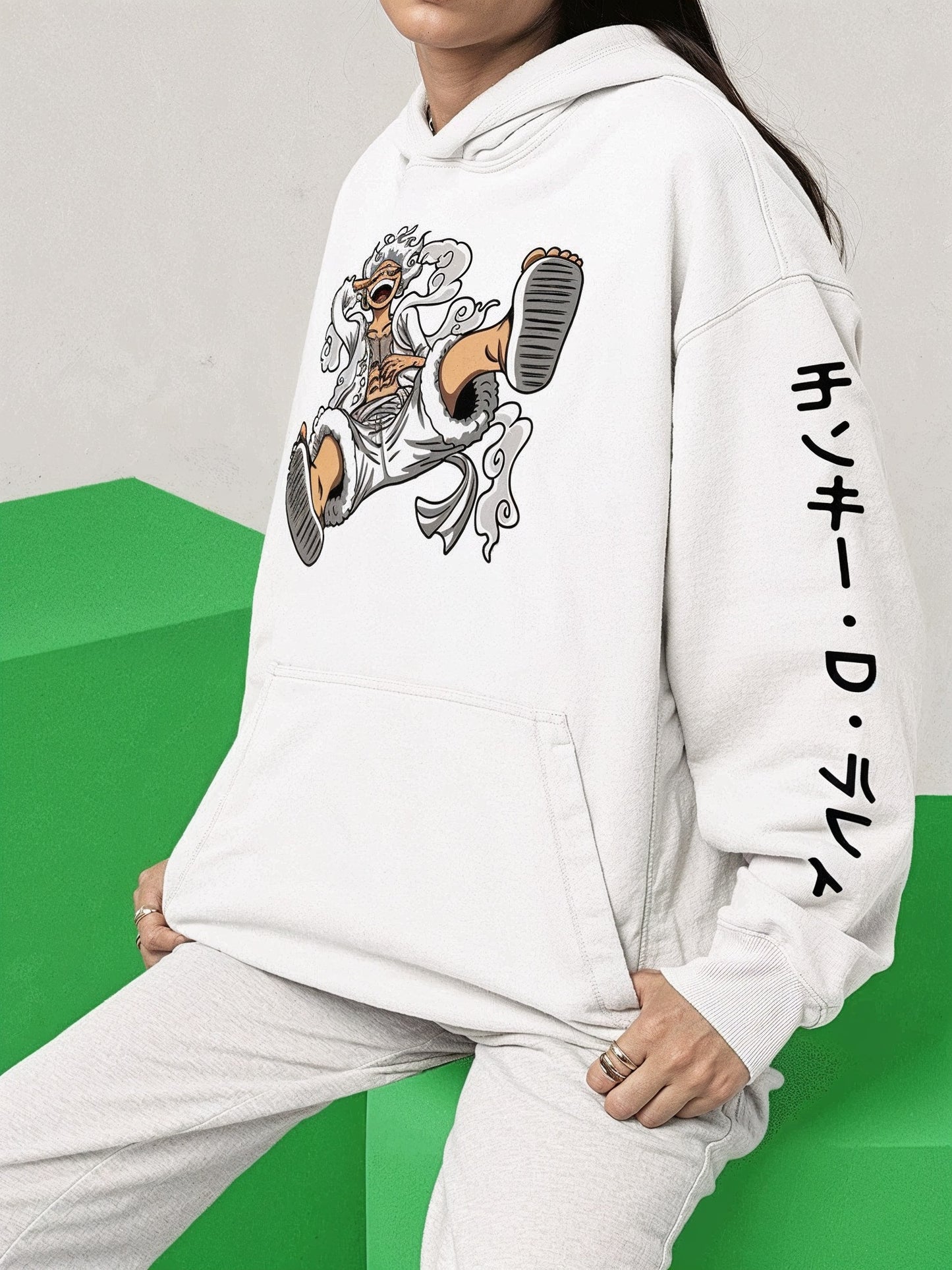 Moletom One Piece Gear 5 – Monkey D. Luffy Nika Unissex com Capuz
